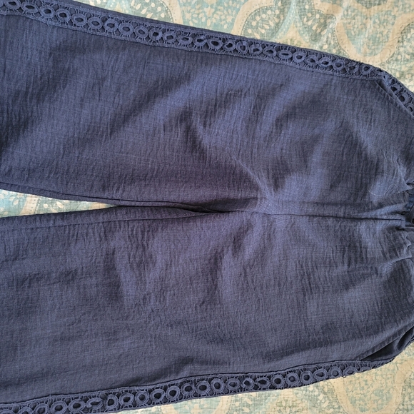 Navy Blue Drawstring Pants - Picture 5 of 5